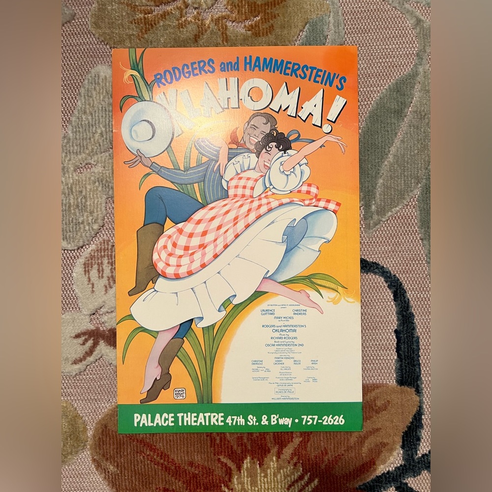 RARE FIND Vintage 1979 Oklahoma Broadway Poster